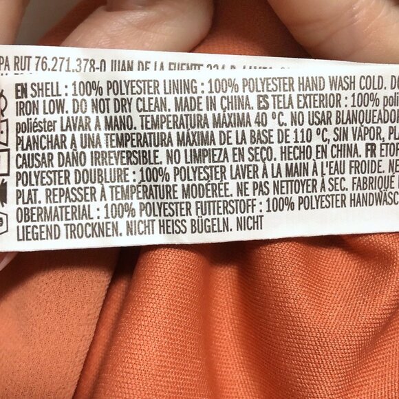 NWT Forever 21 Solid Dark Orange Flowy Maxi Skirt Small - Picture 7 of 7